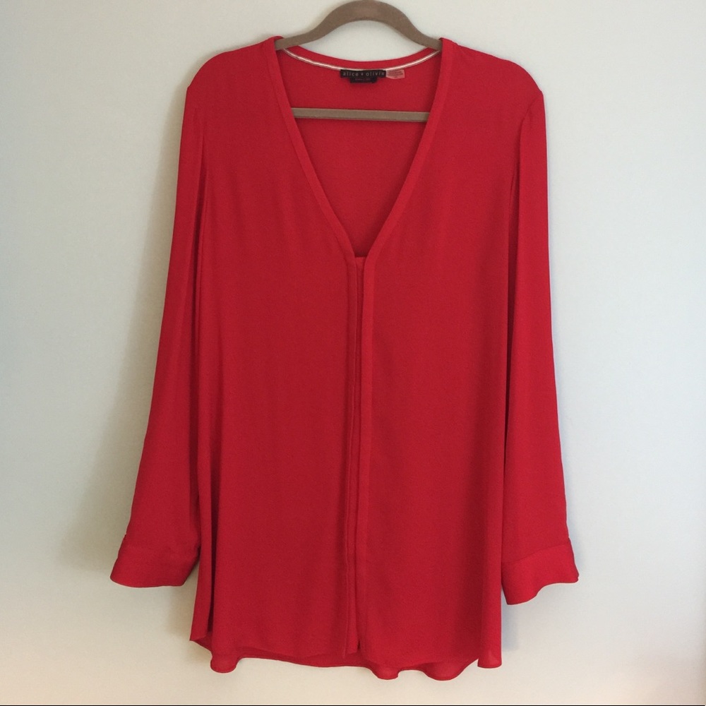 Alice + Olivia Sheer Tunic